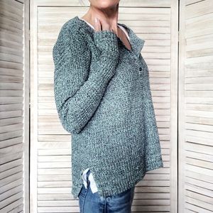 100% Cotton All-Season Henley Sweater